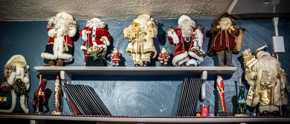 The balcony decorated for Christmas The balcony room at the Blvd Grill Johnstown, PA decorated for Christmas.
