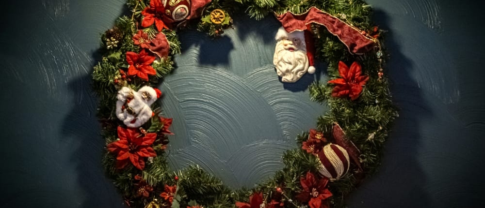 The balcony decorated for Christmas The balcony room at the Blvd Grill Johnstown, PA decorated for Christmas.