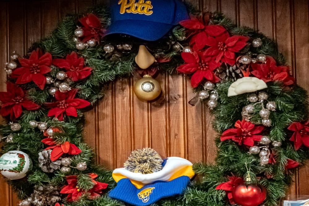 The game room decorated for Christmas The game room at the Blvd Grill Johnstown, PA decorated for Christmas.