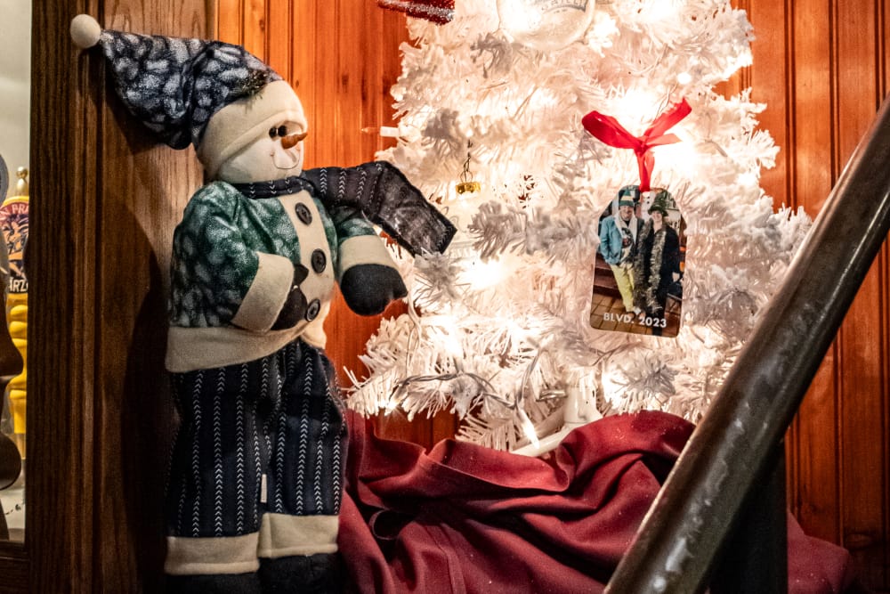 The game room decorated for Christmas The game room at the Blvd Grill Johnstown, PA decorated for Christmas.